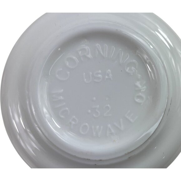 Corning Ware Coffee Mugs Lot of 4 Corelle Fruit Basket Cups Cherry Apple - Picture 8 of 10